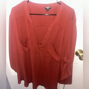 Burgundy blouse from torrid Size 4x